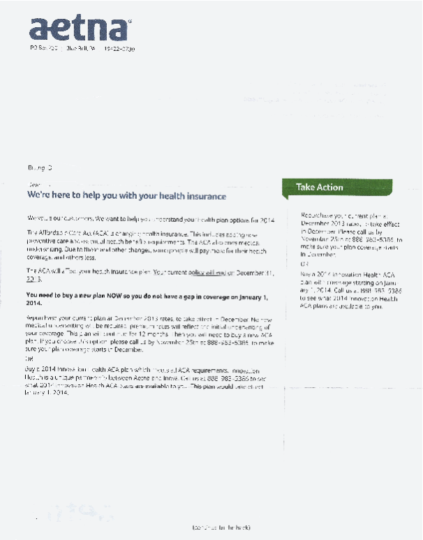 Sample Insurance Cancellation Letter from www.mybenefitsall.com