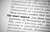 dictionary page for insurance