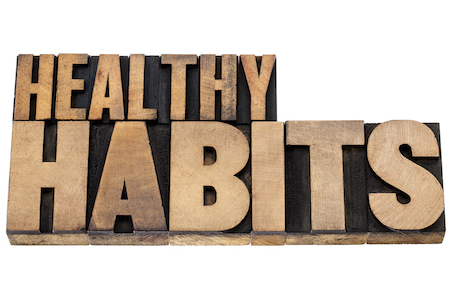 healthy habits sign