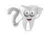 tooth holding a question mark